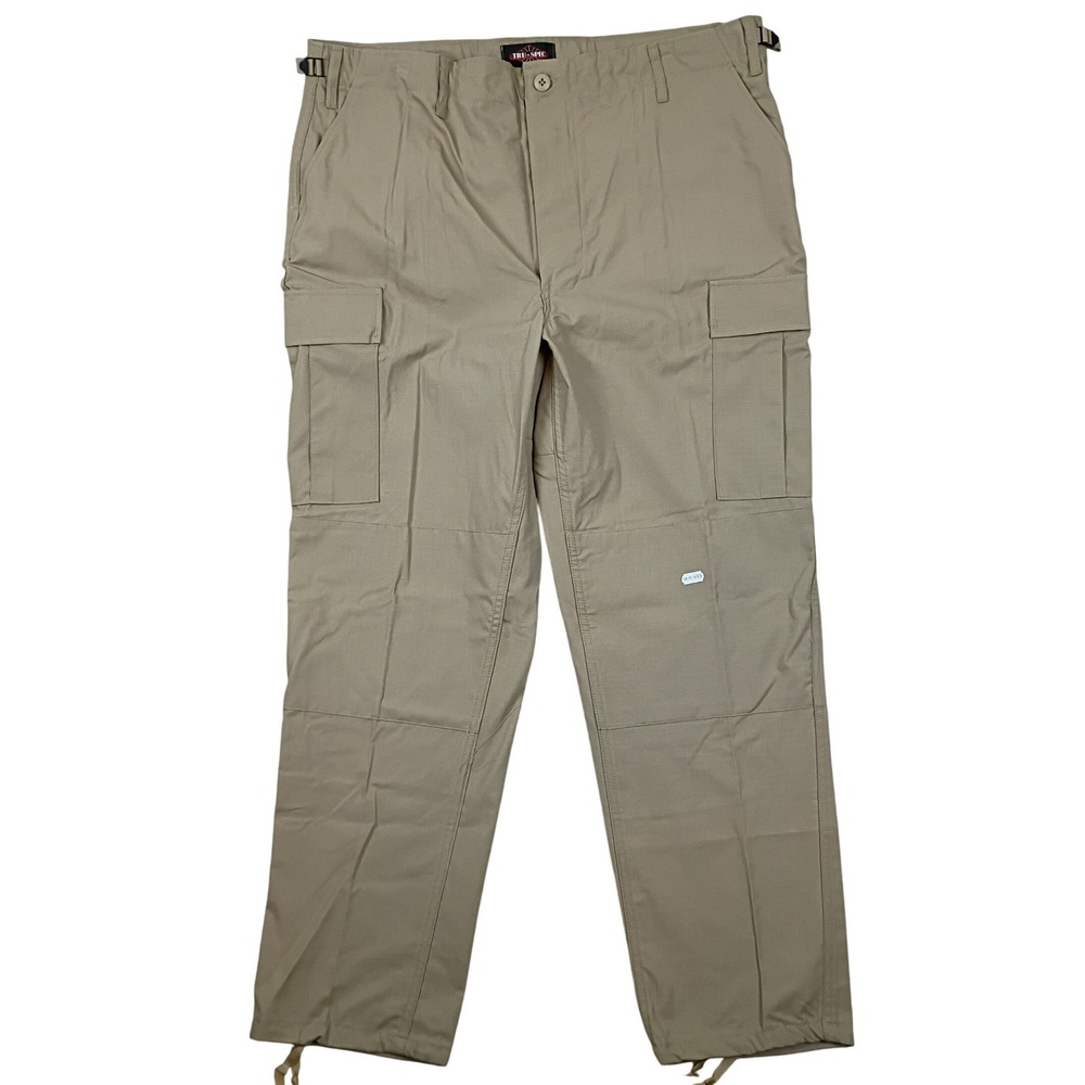 Tru-Spec Cargo Pants Tactical Men XL Tan Ripstop Army Issued Deadstock‎ Military
